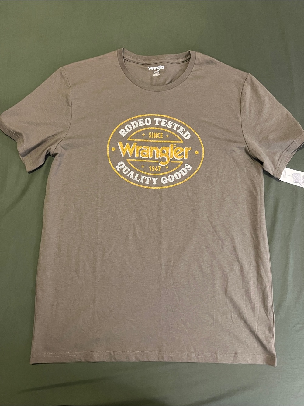 Wrangler Olive Green T-Shirt Size L